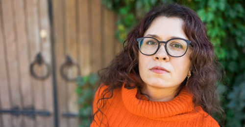 Portrait of young woman