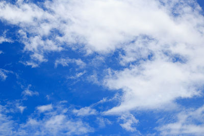 Low angle view of clouds in sky