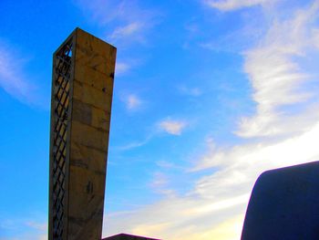 Low angle view of built structure against sky