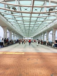 Group of people in subway station