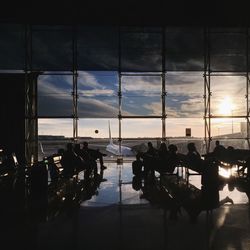 Reflection of trees in water