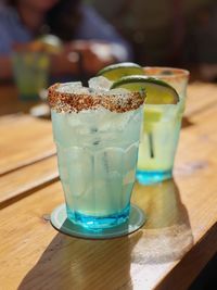 Close-up of drink on table