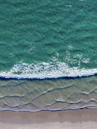 Directly above shot of sea shore