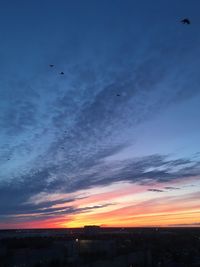 Scenic view of sunset sky