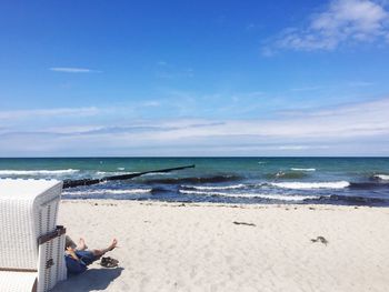 View of beach against sky