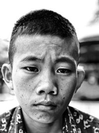 Close-up portrait of boy