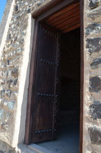 Close-up of door of house