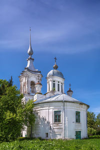 Low angle view of church against sky