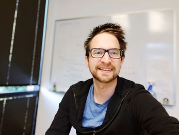 Portrait of smiling young man