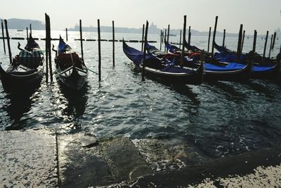 Boats in sea