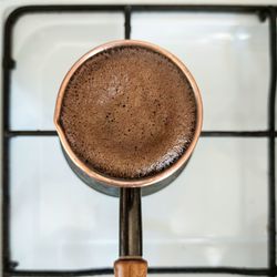 Close-up of coffee on table