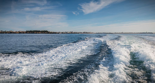 Scenic view of sea against sky