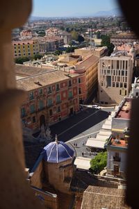 High angle view of cityscape