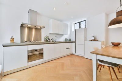 Interior of modern kitchen in home