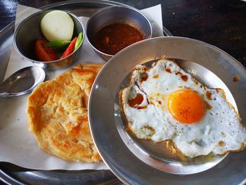 Roti with beef curry