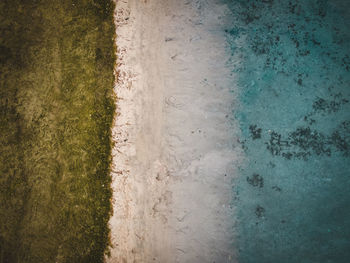 High angle view of field