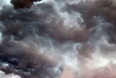 Low angle view of storm clouds in sky