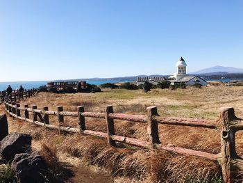 Scenic view of castle against sky