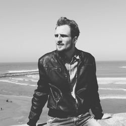 Young man at beach