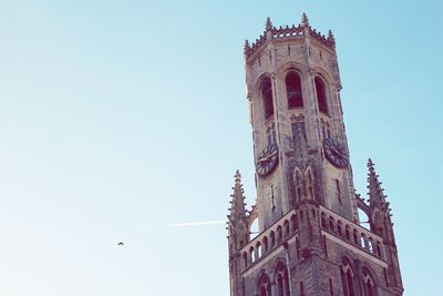 Low angle view of clock tower