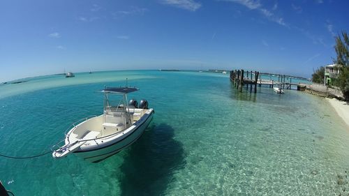 Boats in sea