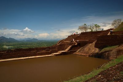 Panoramic view of castle against sky