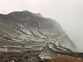 Scenic view of mountain against sky