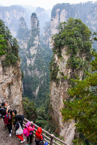 Group of people on rock