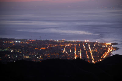 View from above of reggio calabria, italy.