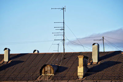 Low angle view of building against sky