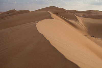 View of desert against the sky