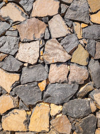 Full frame shot of stone wall