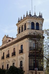 Low angle view of building against sky