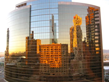 Low angle view of modern building