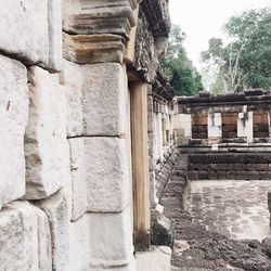 View of old ruin building