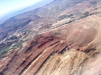 High angle view of a mountain