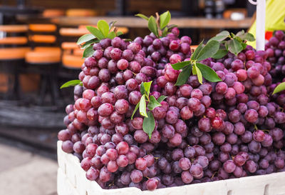 Close-up of fruits for sale at market stall