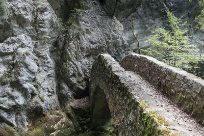 Scenic view of waterfall