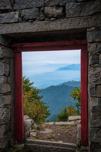Scenic view of house