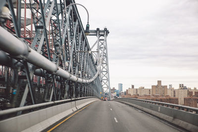 Williamsburg bridge against sky