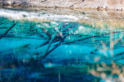 Full frame shot of frozen sea