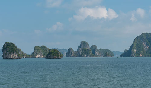 Panoramic view of sea against sky