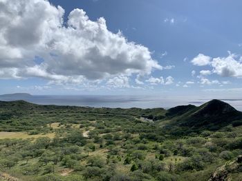 Scenic view of landscape against sky