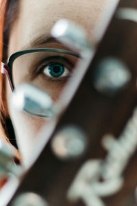 Close-up portrait of young woman