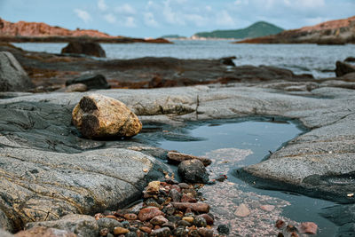 Rocks on beach