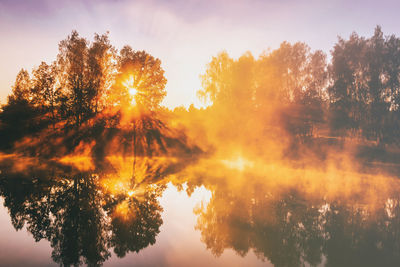 Dawn on a lake