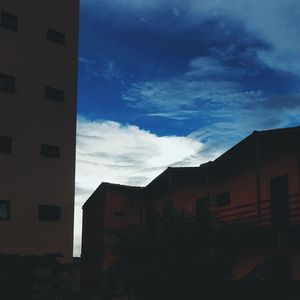 Low angle view of buildings against sky