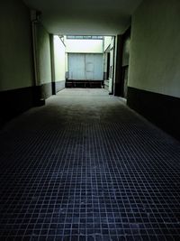 Empty corridor of building