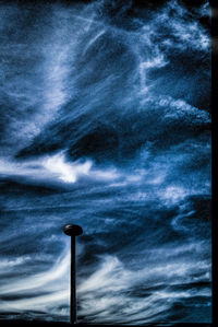 Low angle view of cloudy sky