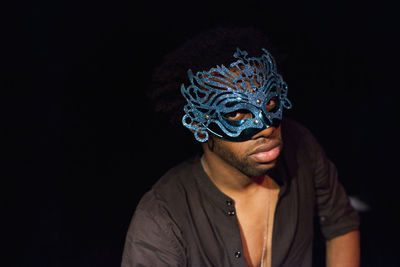 Young actor performing on stage